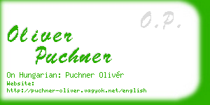 oliver puchner business card