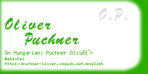 oliver puchner business card